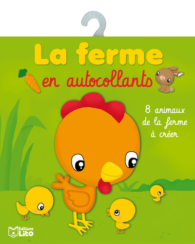 La ferme en autocollants : 8 animaux de la ferme à créer
