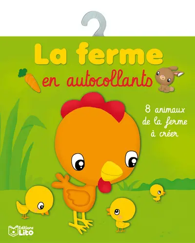 La ferme en autocollants : 8 animaux de la ferme à créer