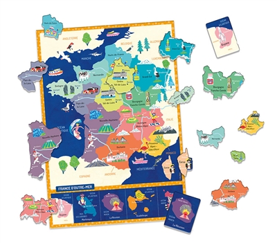 Carte de France : ma première pochette d'aimants