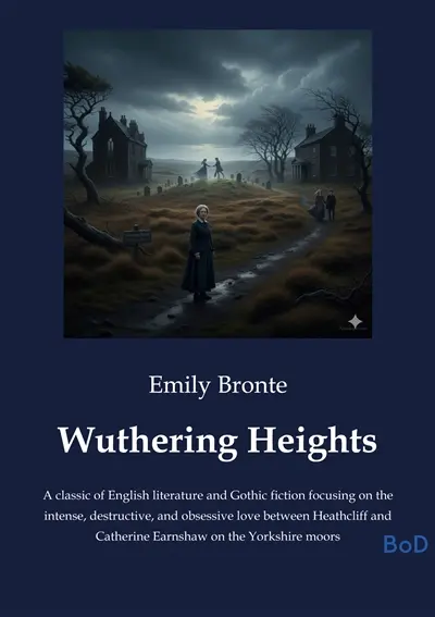 Wuthering Heights : A classic of English literature and Gothic fiction focusing on the intense, destructive, and obsessive love between Heathcliff and Catherine Earnshaw on the Yorkshire moors