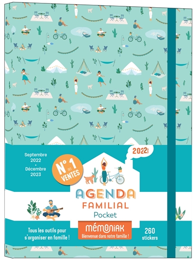 Agenda familial pocket 2023 : septembre 2022-décembre 2023
