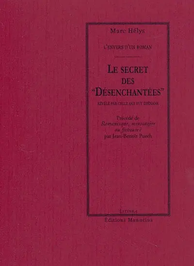 Le secret des Désenchantées