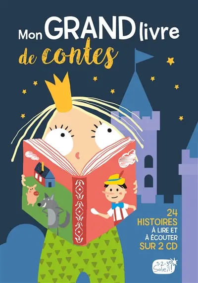 Mon grand livre de contes : 24 histoires à lire et à écouter sur 2 CD