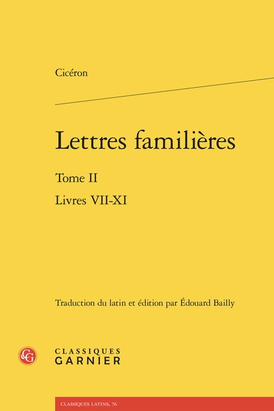 Lettres familières. Vol. 2....