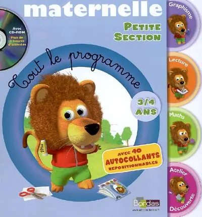 Maternelle, petite section : 3-4 ans