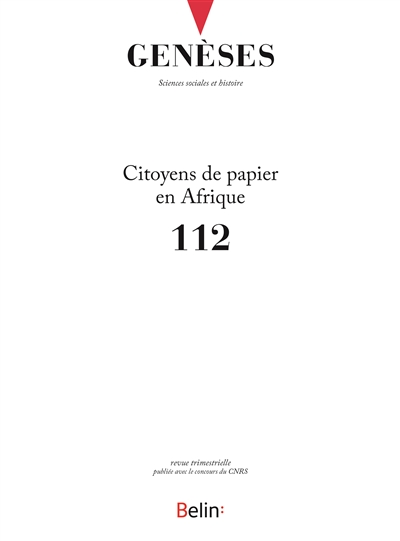 Genèses, n° 112. Citoyens de papier en Afrique