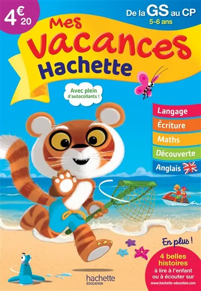 Mes vacances Hachette, de la GS au CP, 5-6 ans