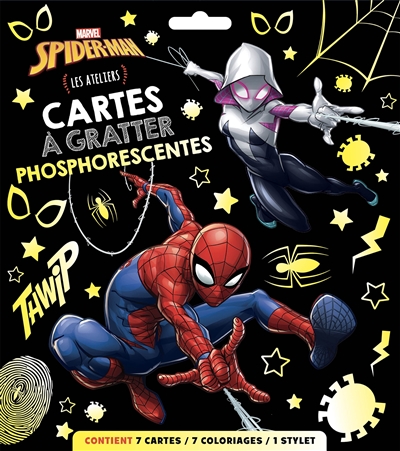 Spider-Man : cartes à gratter phosphorescentes