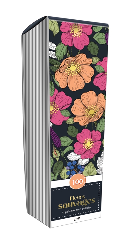 Fleurs sauvages : 100 marque-pages à peindre ou à colorier