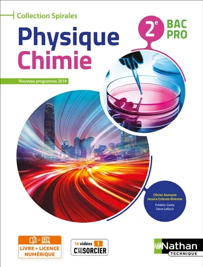 Physique chimie, 2e bac pro : nouveau programme 2019