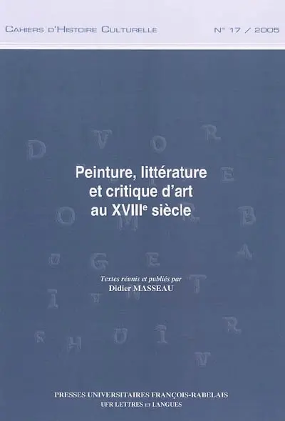 Peinture, littérature et critique d'art au XVIIIe siècle