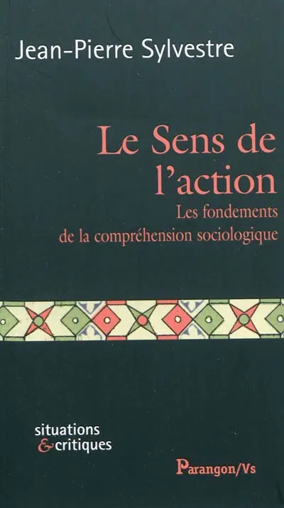 Le sens de l'action : les fondements de la compréhension sociologique