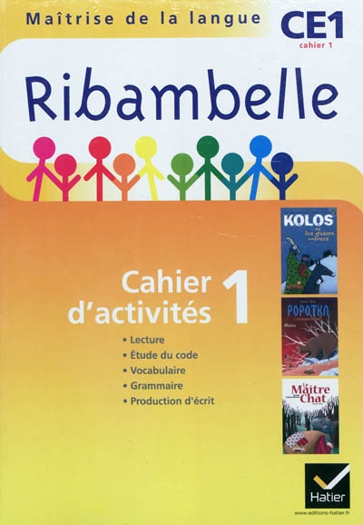 Ribambelle, maîtrise de la langue, CE1 : cahier d'activités. Vol. 1