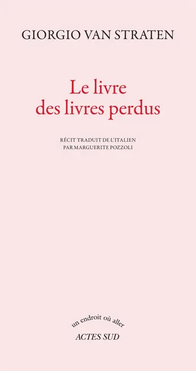 Le livre des livres perdus