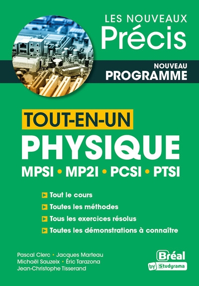 Physique tout-en-un MPSI, MP2I, PCSI, PTSI : nouveau programme