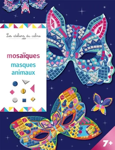 Mosaïques masques animaux : pochette avec accessoires