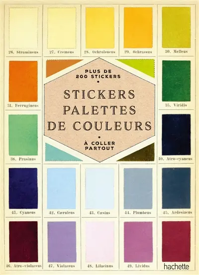 Stickers palettes de couleurs : plus de 200 stickers à coller partout