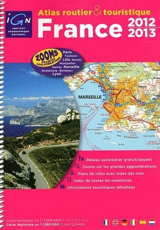 Atlas routier France 2012 : 1:250.000