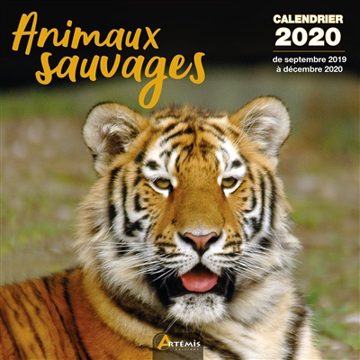 Animaux sauvages : calendrier 2020 : de septembre 2019 à décembre 2020