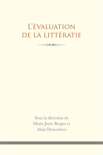 L'Evaluation de la littératie