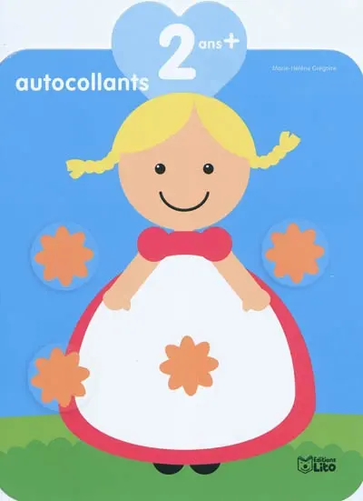 Autocollants, 2 ans +, bleu clair