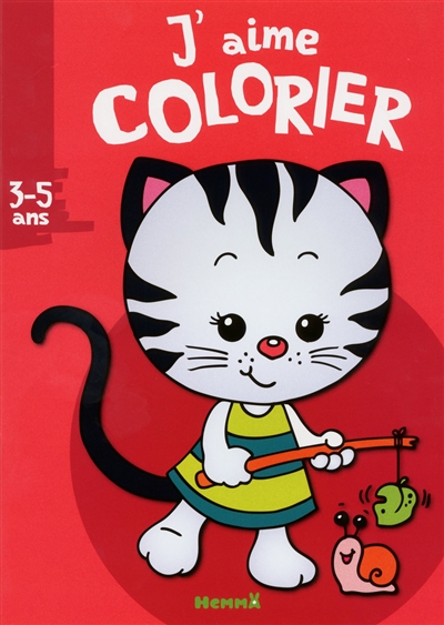 J'aime colorier, 3-5 ans : petit chat