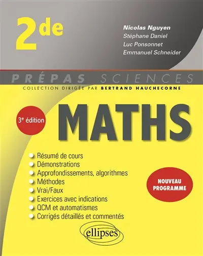 Maths 2de : nouveaux programmes