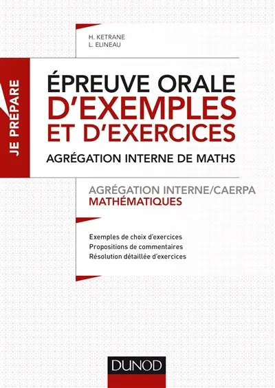Epreuve orale d'exemples et d'exercices : agrégation interne de maths : agrégation interne-CAERPA mathématiques