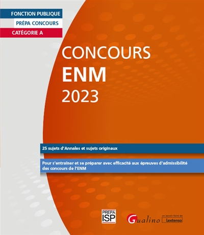 ENM, concours 2023 : catégorie A