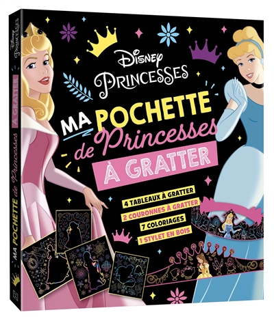 Disney princesses : ma pochettes de princesses à gratter