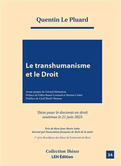 Le transhumanisme et le droit