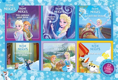 La reine des neiges : 12 livres : histoires, coloriages