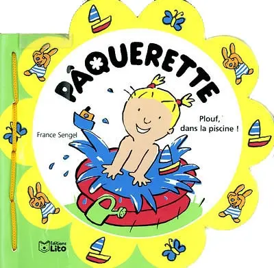Pâquerette. Plouf, dans la piscine !