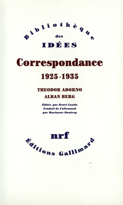 correspondance 1925-1935