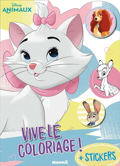 Disney Animaux : Vive le coloriage ! (Marie points colorés)