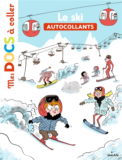 Le ski : autocollants