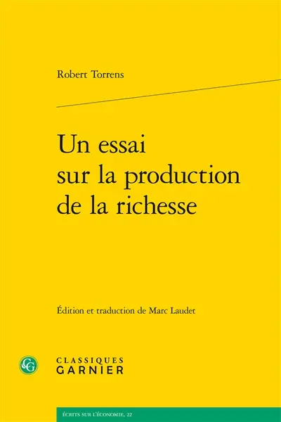 Un essai sur la production de la richesse