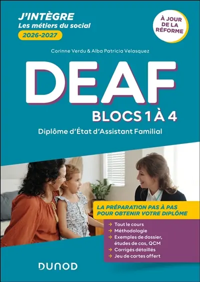 DEAF, diplôme d'Etat d'assistant familial : domaines 1 à 3 : tout-en-un 2026-2027