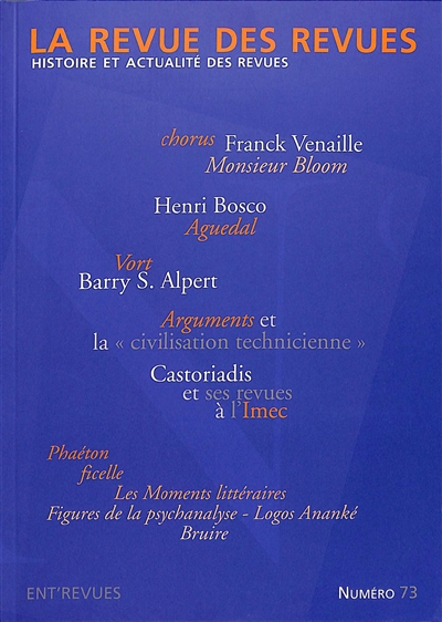 Revue des revues (La), n° 73