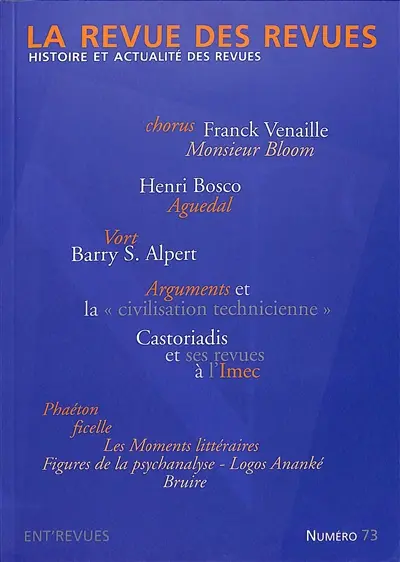 Revue des revues (La), n° 73