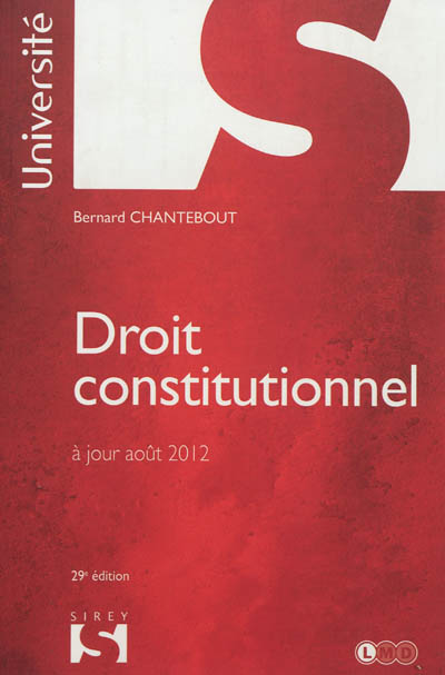 Droit constitutionnel : mise à jour août 2012