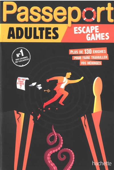 Passeport adultes : escape games : plus 130 énigmes pour faire travailler vos méninges