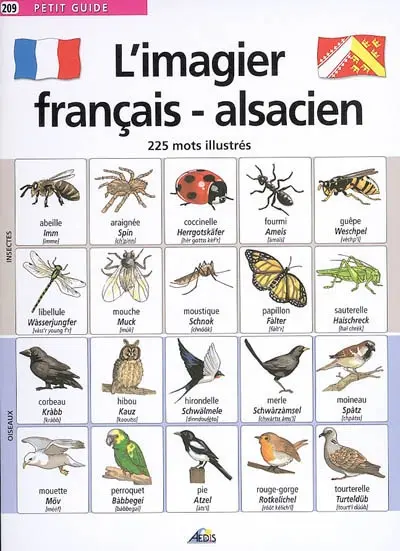 L'imagier français-alsacien : 225 mots illustrés