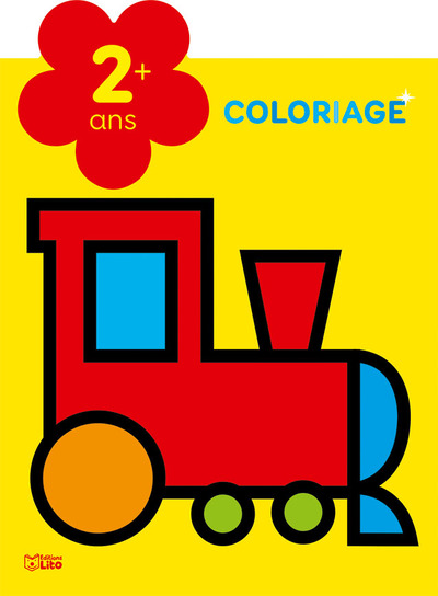 Le train : coloriage