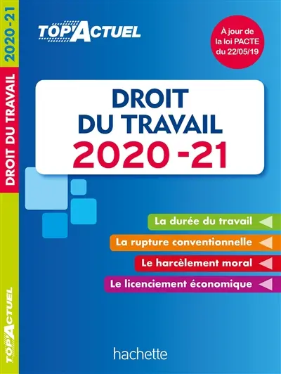 Droit du travail : 2020-2021