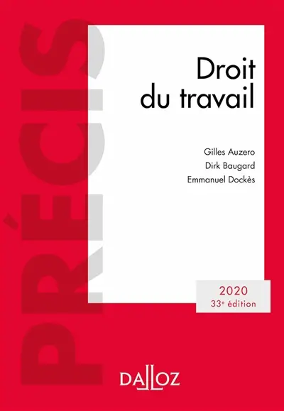 Droit du travail : 2020