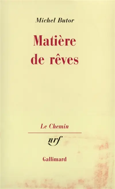 Matière de rêves. Vol. 1. Matière de rêves