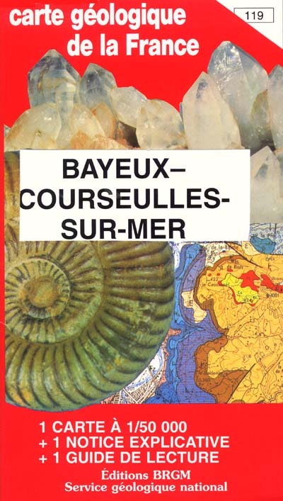 Bayeux, Courseulles-sur-Mer : carte géologique de la France