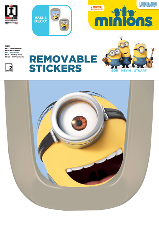 Minions : hublot avion : stickers