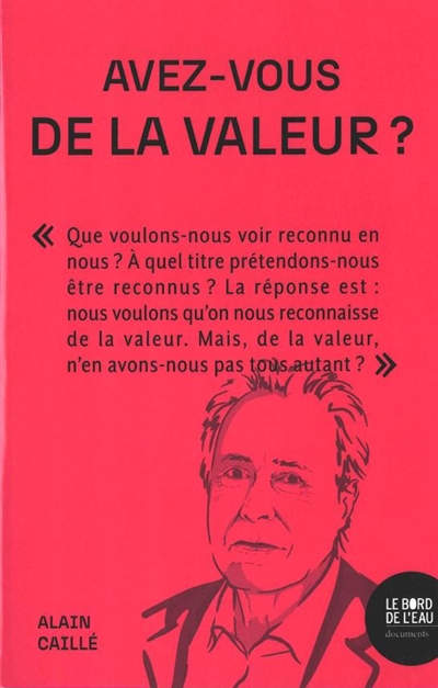 Avez-vous de la valeur ?